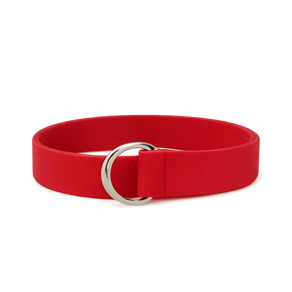 Roter Segeltuchgürtel