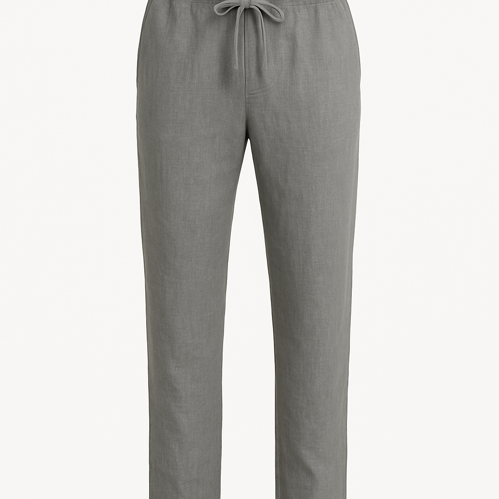 Steingraue Leinenhosen - Dorvielle Hosen